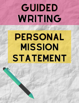 Preview of Personal Mission Statements:  Guided Writing & Brainstorming (No Prep)