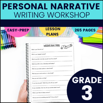 Preview of Personal Narrative 3rd Grade - Graphic Organizers and Lesson Plans