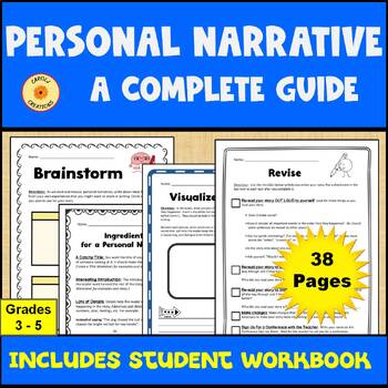 Preview of Personal Narrative Writing Unit Student Workbook and Teacher Guide