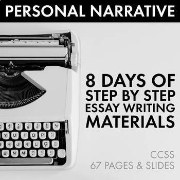 Preview of Personal Narrative Essay, Autobiographical Incident Writing, Step-By-Step, CCSS