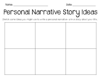 personal statement brainstorming worksheet