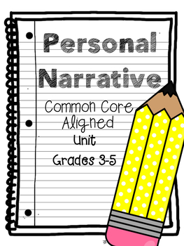 Preview of Personal Narrative CCSS Aligned (Includes Digital for Distant Learning)