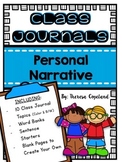 Personal Narrative Class Journals