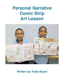 Preview of Personal Narrative Comic Strip Art and Writing Lesson!
