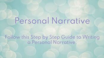 Preview of Personal Narrative Day by Day Writing Guide!