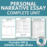 Personal Narrative Essay | Low Prep, Step-by-Step | Grades 9-12