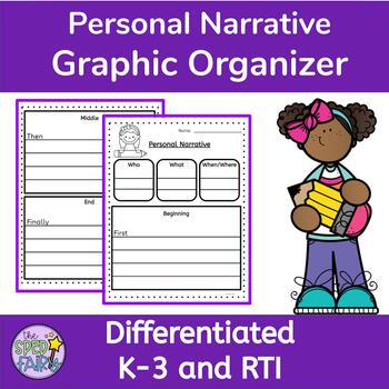 Preview of Personal Narrative Graphic Organizer - Differentiated