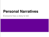 Personal Narrative Introduction