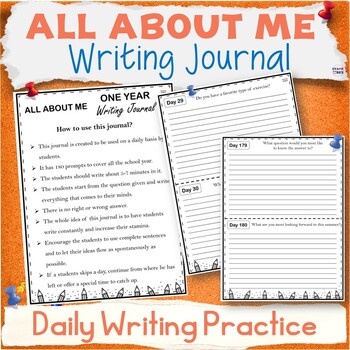 Personal Narrative Writing Journal Prompts - ALL YEAR SEL Journaling ...