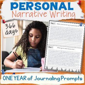 Preview of Personal Narrative Writing Journal - ALL YEAR Bell Ringers SEL Activity Packet