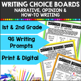 Narrative Opinion and How To Writing Prompt Choice Board a