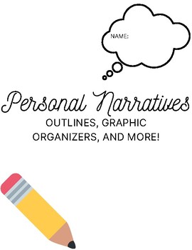 Preview of Personal Narrative Packet - Guides, Outlines, and More!