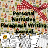 Personal Narrative Paragraph Writing Journal