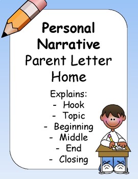 Preview of Personal Narrative Parent Letter