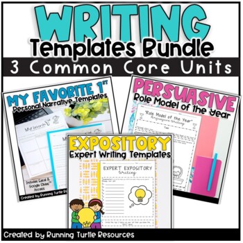 Preview of Personal Narrative, Persuasive, Expository Writing Bundle l Common Core Aligned