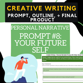 Preview of Personal Narrative Prompt #8 - Creative Writing, Brainstorm, Outline, Story!