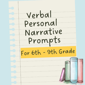 Preview of Personal Narrative Prompts