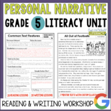 Personal Narrative Reading & Writing Workshop Lessons & Mentor Texts - 5th Grade