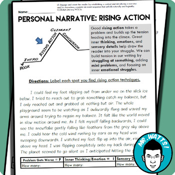 Narrative Writing  02 Rising Action 