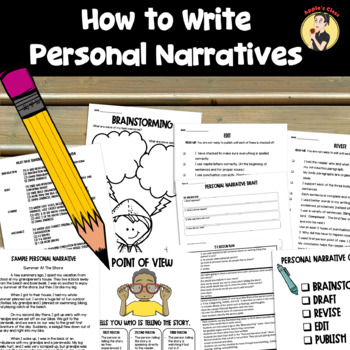 Preview of Personal Narrative Rubric Graphic Organizer Unit Plan