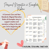 Personal Narrative Rubric and Exemplar 3rd-4th Grade