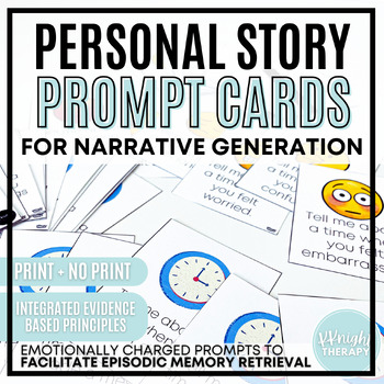 Preview of Personal Narrative Story Prompts | Narrative Language | Generation