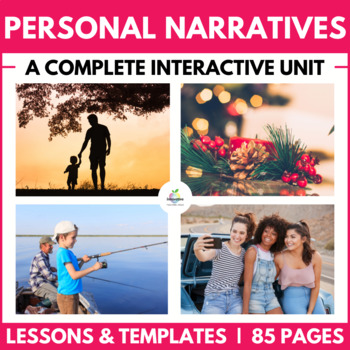 Preview of Personal Narrative Writing Unit | Interactive Lesson Plans, Graphic Organizers