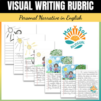 Preview of Personal Narrative Visual Writing Rubric for 1st and 2nd grade