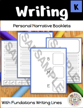 Preview of Personal Narrative Writing Booklets with Fundation Lines