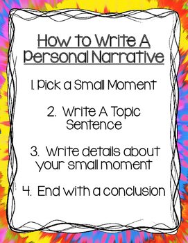 Preview of Narrative Writing Freebie!