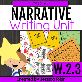 Preview of Narrative Writing Graphic Organizer, Prompts, Lessons, Personal Narrative W.2.3