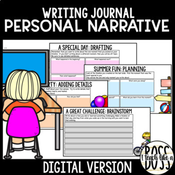 Personal Narrative Writing Journal Bundle by I Teach Like a Boss