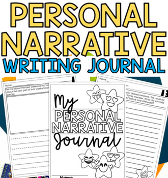 Preview of Personal Narrative Writing Journal | Journal Writing Prompts | Fall Writing Page