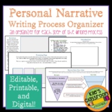 Personal Narrative Writing Process Organizer- Print, Digit