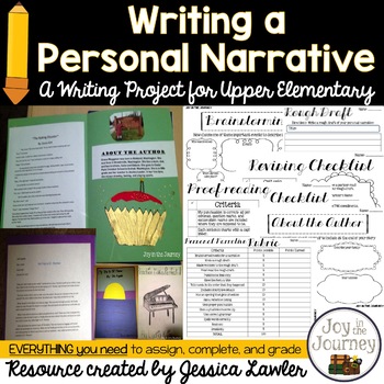 Personal Narrative Writing Project by Joy in the Journey by Jessica Lawler