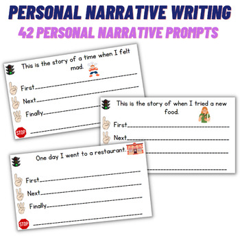 Personal Narrative Writing Prompts by Dual Language Lady | TPT