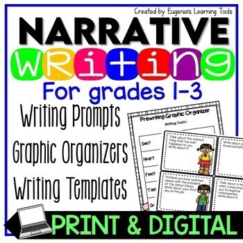 Preview of Personal Narrative Writing Prompts with Graphic Organizers