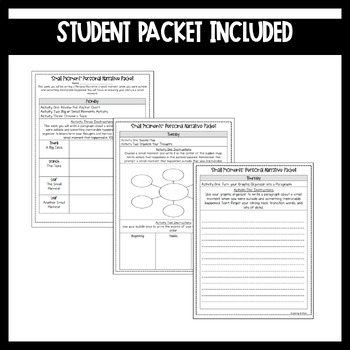 Personal Narrative Writing | Small Moments by Learning to Shine | TpT