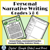 Personal Narrative Writing Unit 5th Grade, 6th Grade Digit