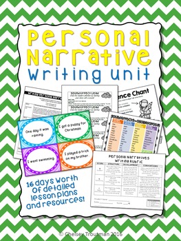 Preview of Personal Narrative Writing Unit