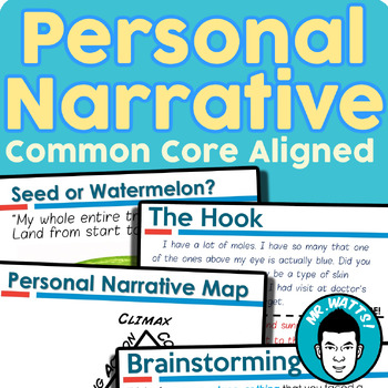 Preview of Personal Narrative Writing Unit (Common Core Aligned)