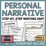 Personal Narrative Writing Unit | Graphic Organizers | Che