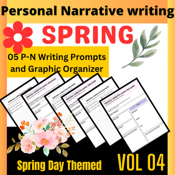 Preview of Personal Narrative Writing Unit | Graphic Organizers | Checklist. Spring Themed
