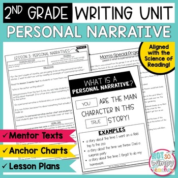 Preview of Personal Narrative Writing Unit SECOND GRADE