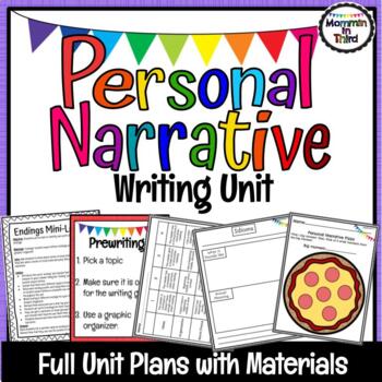 Preview of Personal Narrative Writing Unit Lesson Plans l Posters, Activities, Rubric