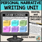 Personal Narrative Writing Unit for First Grade | Google Slides