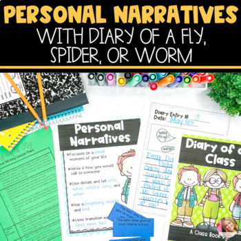 Preview of Personal Narrative Writing with Diary of A Spider