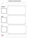 Personal Narrative graphic organizer