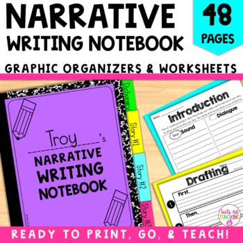 Preview of Personal Narrative writing notebook Personal Narrative Writing Graphic Organizer