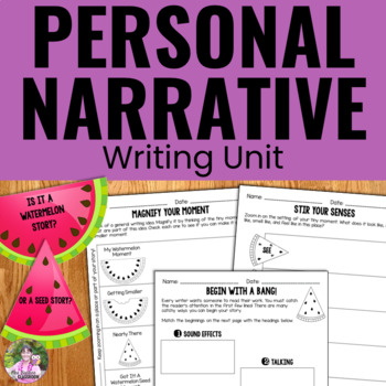 Preview of Personal Narratives - Graphic Organizers & Rubrics - Personal Narrative Writing